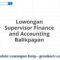 Lowongan Supervisor Finance and Accounting Balikpapan