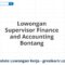 Lowongan Supervisor Finance and Accounting Bontang