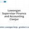 Lowongan Supervisor Finance and Accounting Cianjur