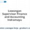 Lowongan Supervisor Finance and Accounting Indramayu