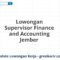 Lowongan Supervisor Finance and Accounting Jember