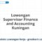 Lowongan Supervisor Finance and Accounting Kuningan