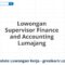 Lowongan Supervisor Finance and Accounting Lumajang