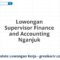 Lowongan Supervisor Finance and Accounting Nganjuk