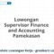 Lowongan Supervisor Finance and Accounting Pamekasan