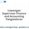 Lowongan Supervisor Finance and Accounting Pangandaran