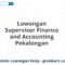 Lowongan Supervisor Finance and Accounting Pekalongan