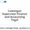 Lowongan Supervisor Finance and Accounting Tegal