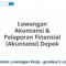 Lowongan Akuntansi & Pelaporan Finansial (Akuntansi) Depok