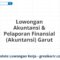 Lowongan Akuntansi & Pelaporan Finansial (Akuntansi) Garut