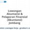 Lowongan Akuntansi & Pelaporan Finansial (Akuntansi) Jombang