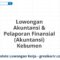 Lowongan Akuntansi & Pelaporan Finansial (Akuntansi) Kebumen