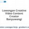 Lowongan Creative Video Content Creator Banyuwangi