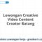 Lowongan Creative Video Content Creator Batang