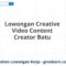 Lowongan Creative Video Content Creator Batu