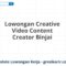 Lowongan Creative Video Content Creator Binjai