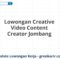 Lowongan Creative Video Content Creator Jombang