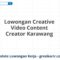 Lowongan Creative Video Content Creator Karawang