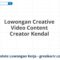 Lowongan Creative Video Content Creator Kendal