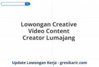 Lowongan Creative Video Content Creator Lumajang