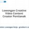 Lowongan Creative Video Content Creator Pontianak