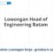 Lowongan Head of Engineering Batam