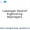 Lowongan Head of Engineering Bojonegoro