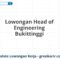 Lowongan Head of Engineering Bukittinggi