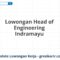 Lowongan Head of Engineering Indramayu