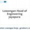 Lowongan Head of Engineering Jayapura