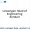 Lowongan Head of Engineering Kendari