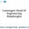 Lowongan Head of Engineering Majalengka