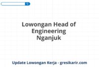 Lowongan Head of Engineering Nganjuk