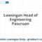 Lowongan Head of Engineering Pasuruan