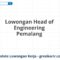 Lowongan Head of Engineering Pemalang