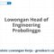 Lowongan Head of Engineering Probolinggo