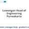 Lowongan Head of Engineering Purwakarta