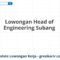 Lowongan Head of Engineering Subang