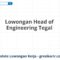 Lowongan Head of Engineering Tegal