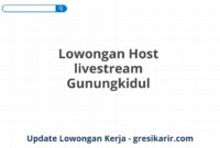 Lowongan Host livestream Gunungkidul