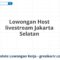 Lowongan Host livestream Jakarta Selatan