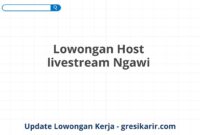 Lowongan Host livestream Ngawi