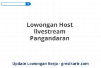 Lowongan Host livestream Pangandaran