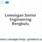 Lowongan Senior Engineering Bengkulu