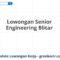 Lowongan Senior Engineering Blitar