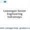 Lowongan Senior Engineering Indramayu