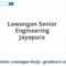 Lowongan Senior Engineering Jayapura