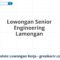 Lowongan Senior Engineering Lamongan