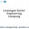 Lowongan Senior Engineering Lampung