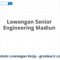 Lowongan Senior Engineering Madiun